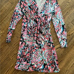 Lilly Pulitzer Sweet Nothings Faux Wrap Dress L